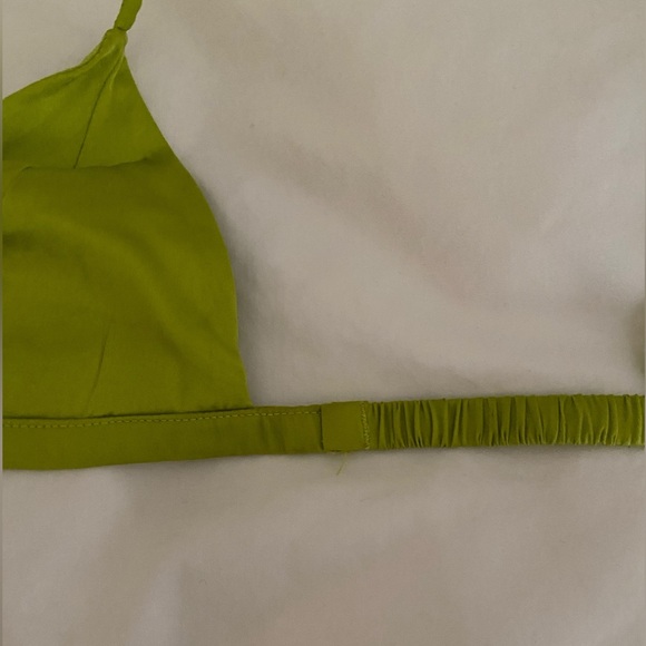 Fleur Du Mal Luxe Silk Triangle Bra XS - Picture 3 of 3